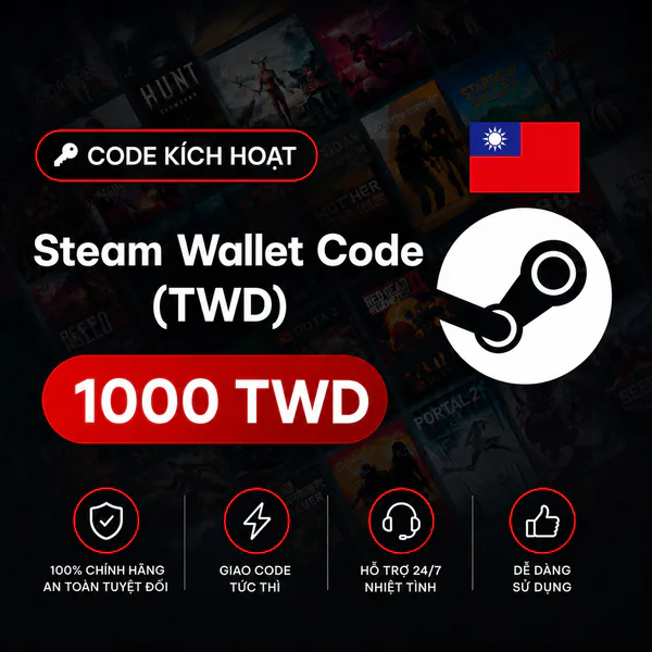 Steam Wallet Code Đài Loan
